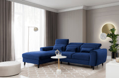 Modern and luxurious FOBLE Corner Sofa Bed in a stylish living room setting.