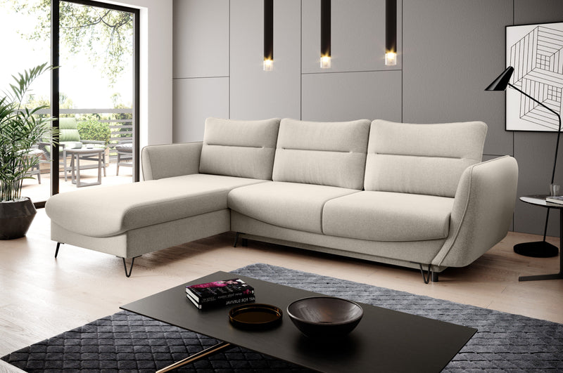 SILVA Corner Sofa Bed in modern living room setting.