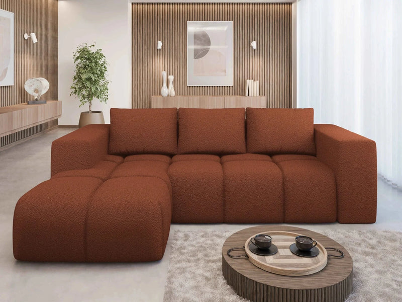 FLAVIO Corner Sofa Bed in modern living room setting.