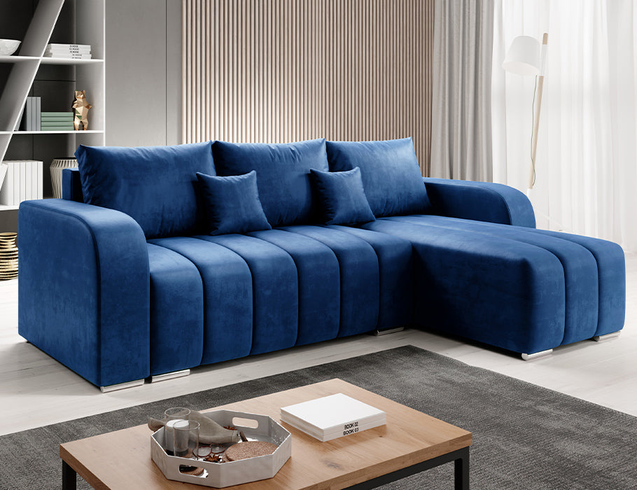PUFETTO Corner Sofa Bed in modern living room setting.