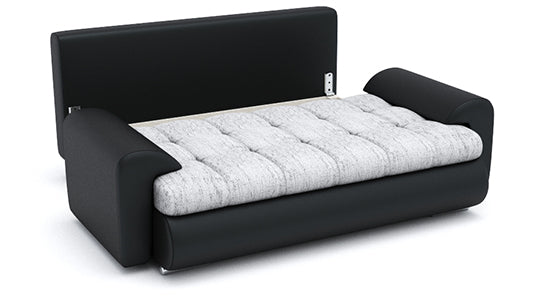 TOKYO Sofa Double - modern black and gray sofa bed layout.