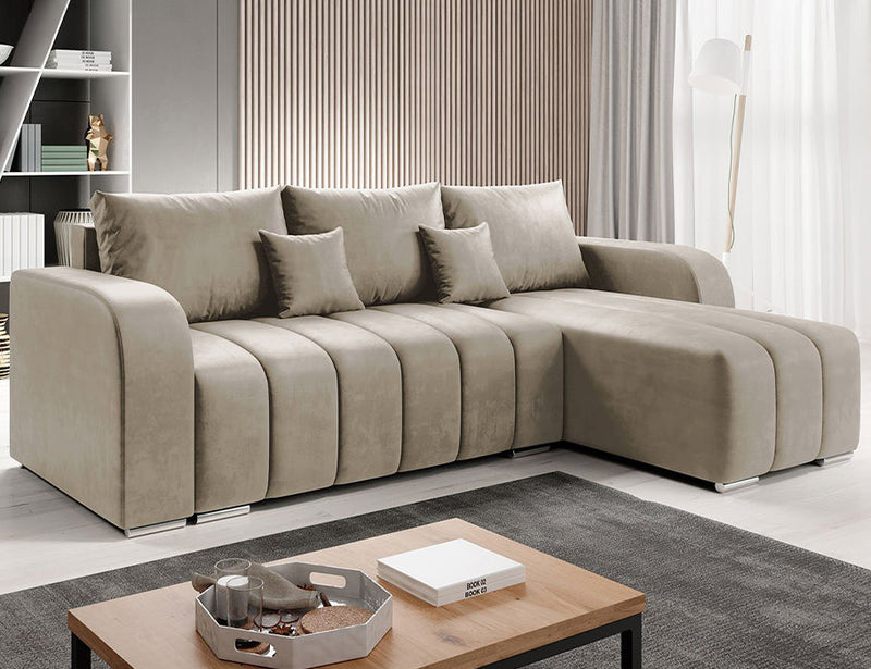 PUFETTO Corner Sofa Bed in modern living room setting.