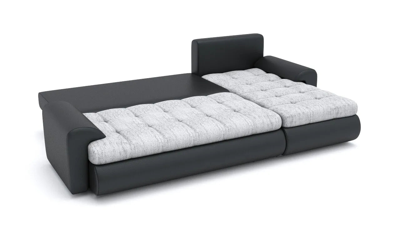 TOKYO Corner Sofa Bed with pull-out design in sleek modern style