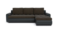 Sleek Tokyo Corner Sofa Bed with pull-out function and storage.