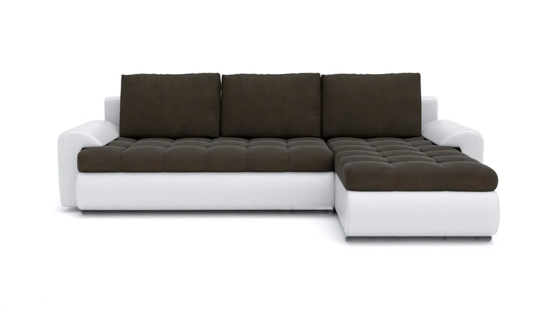 Modern TOKYO Corner Sofa Bed with pull-out bed, reversible design, and built-in storage in sleek contemporary style.