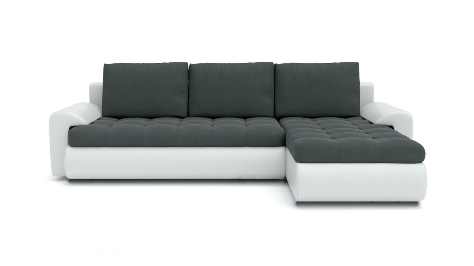 TOKYO Corner Sofa Bed with pull-out bed function and built-in storage in a modern living room setting.